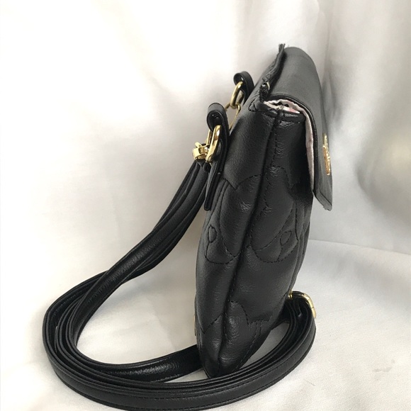 Betsy Johnson black mini crossbody purse - Picture 6 of 7